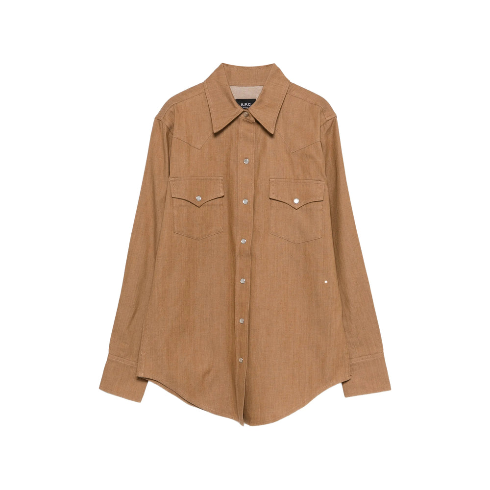 A.P.C. Shirts - Brown | 126cc43d38918a6531ef7d2d8bc9d71d4b01c74f