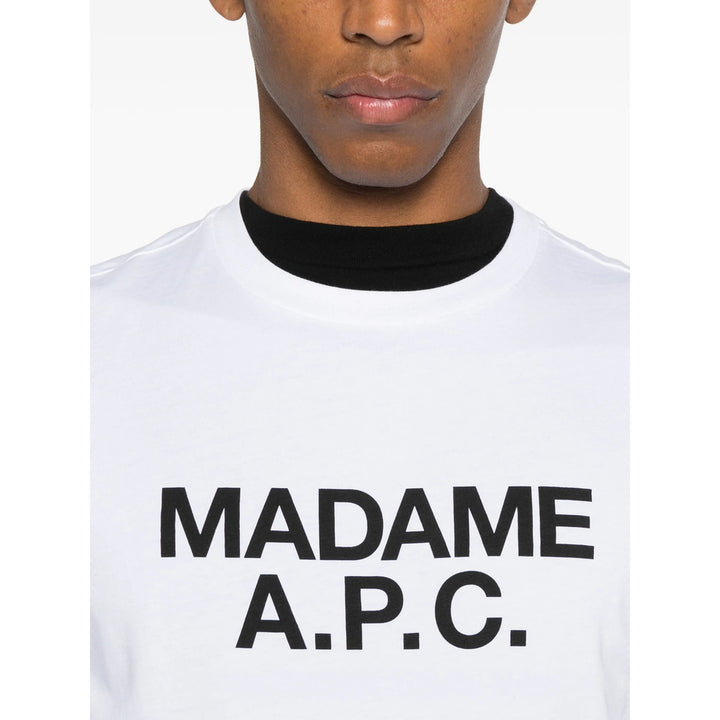 A.P.C. T Shirts - White | 0d0be23f09625b7310e1330653d663c7bccd0412