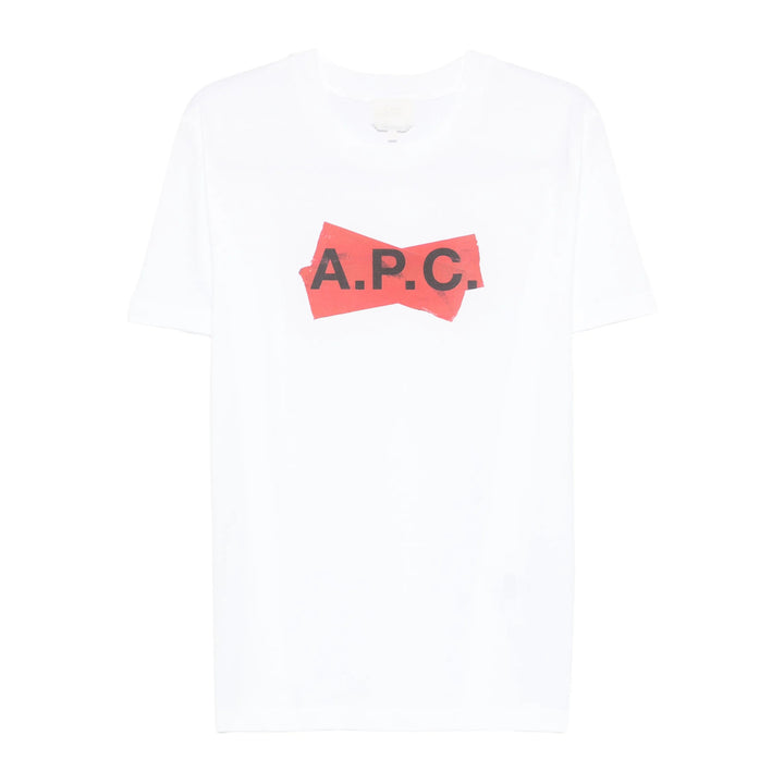 A.P.C. T Shirts - White, Red | 08f63d84047297c4f6af2932fcb2c7d8eceeb95b