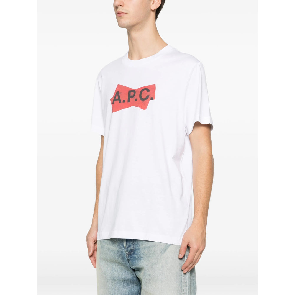 A.P.C. T Shirts - White, Red | 78772dd16fc8a5273d2b107d0c658702bc8b5f5a