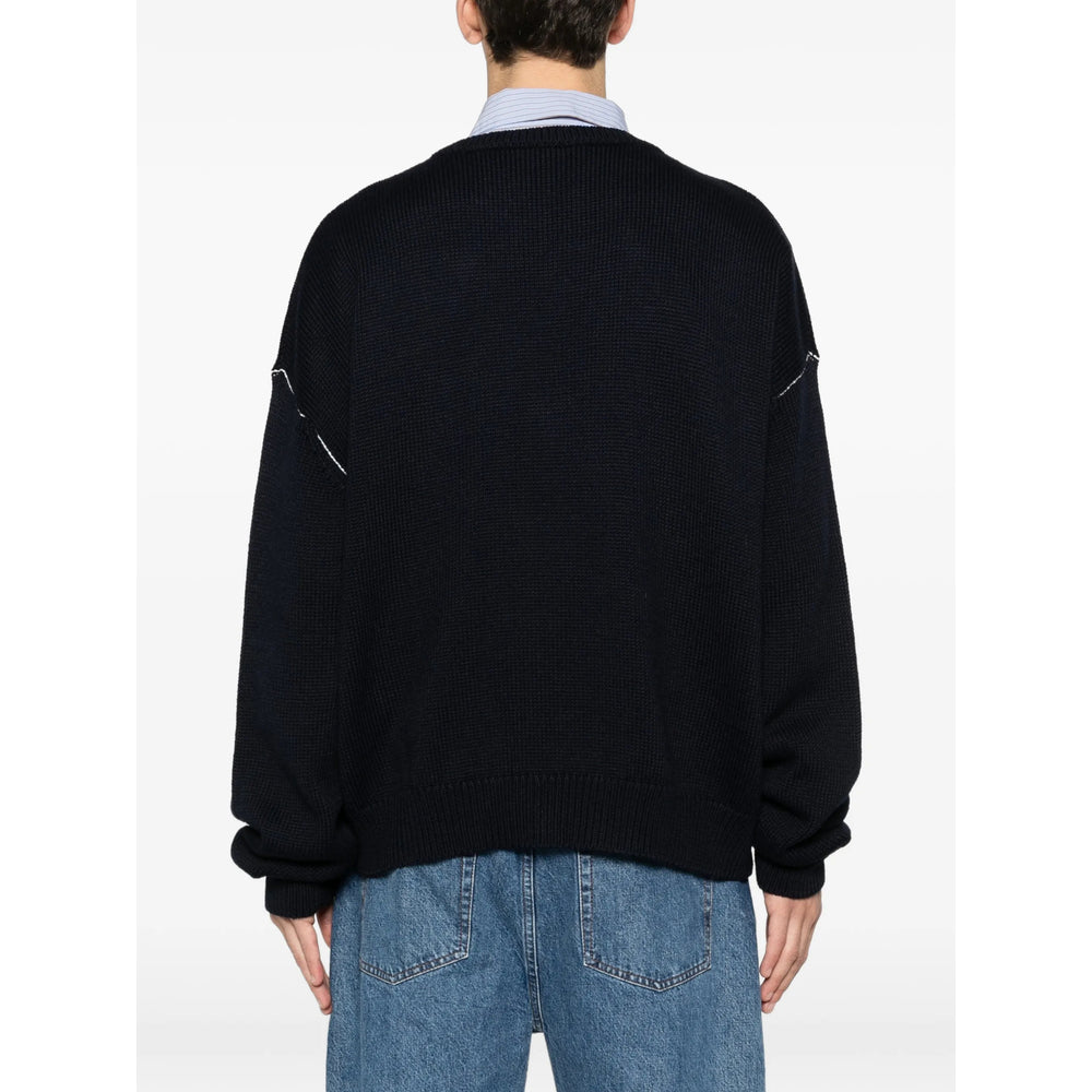 A.P.C. Sweaters - Blue, White | 7e139629db9fc396388bccd66d736dc72938782e