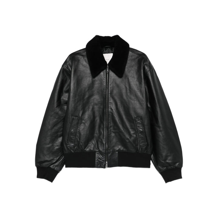 Calvin Klein Leather Outerwears - Black | c17d6ca900fe555d8b9a7533d27442c1c3f47c02