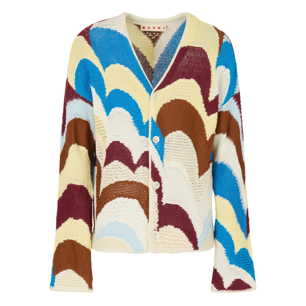 Marni Sweaters - Blue, Yellow | 013e808e2ab22c1d04fddd0063dd799d4d897c18