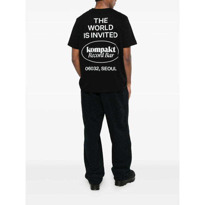 Kompakt Record Bar T Shirts - Black | 2681c022b348f90d468fe9d31c99a7c94590a1c9