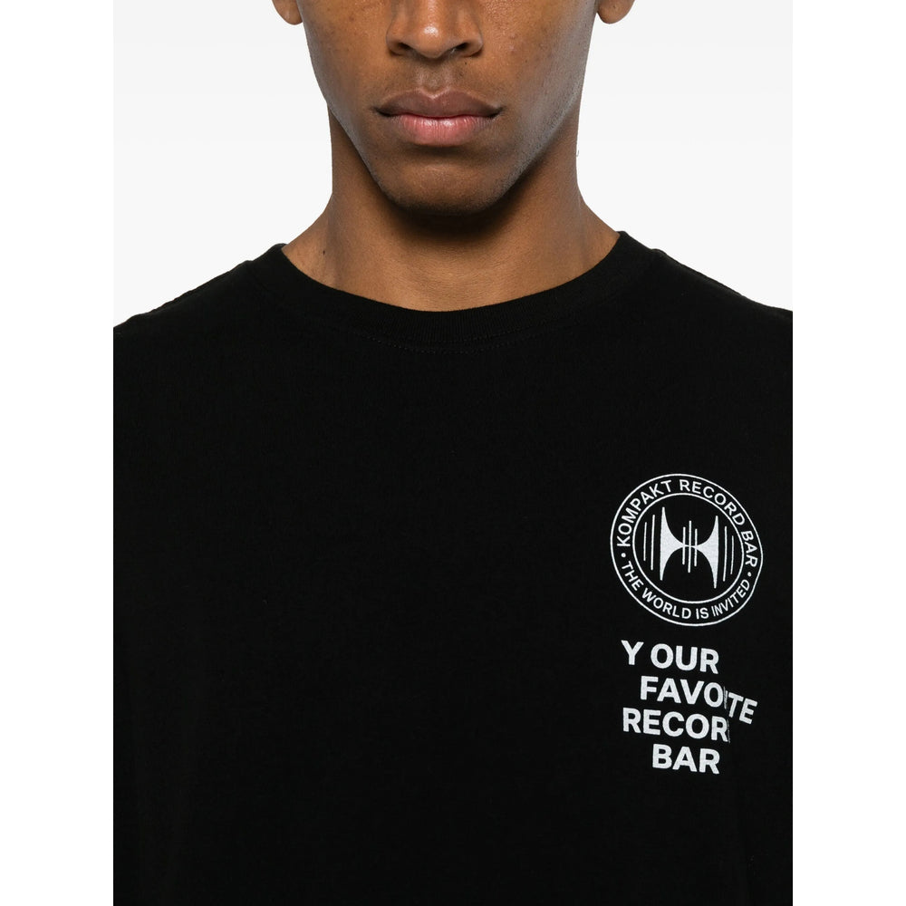 Kompakt Record Bar T Shirts - Black | 817d64f0433686bd6beccfd486e2bfed1a0fcb54