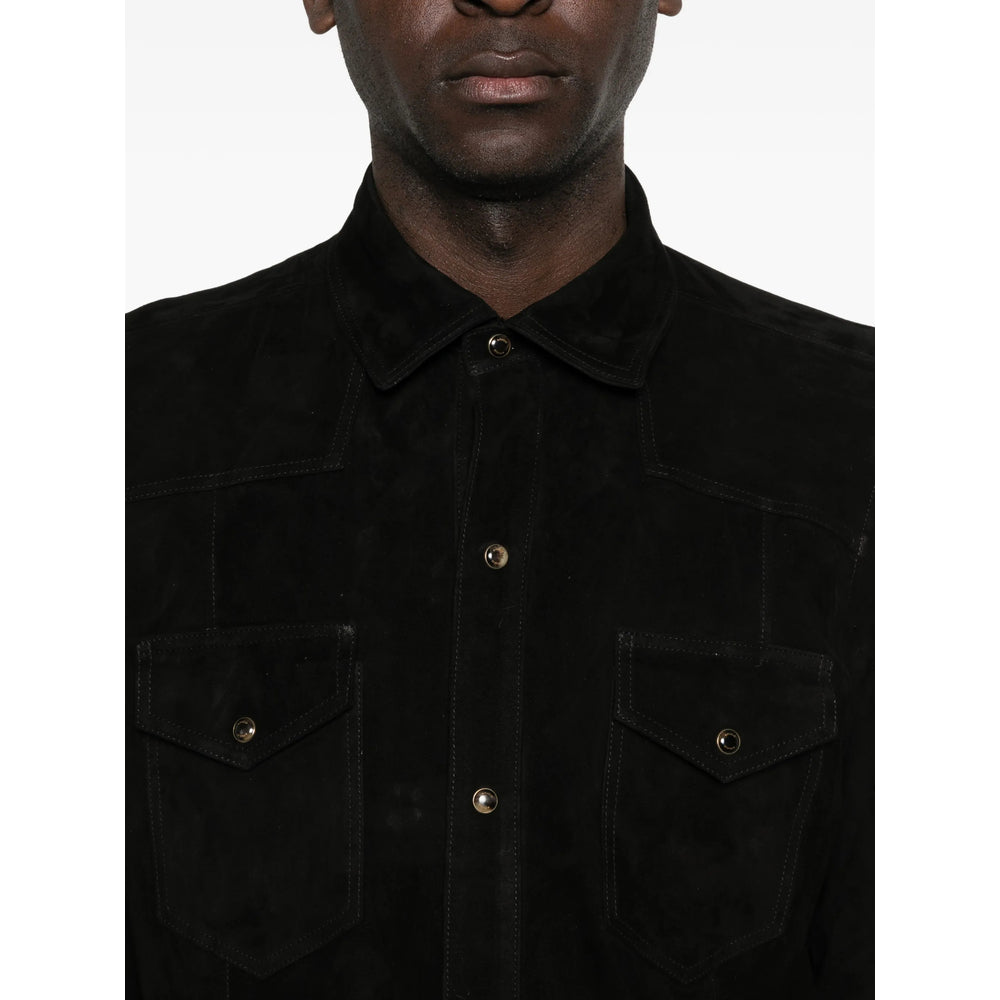 Rifugio Leather Shirts - Black | d2625df61cb6264d4a1bbd30b9ef81b6eaf15663