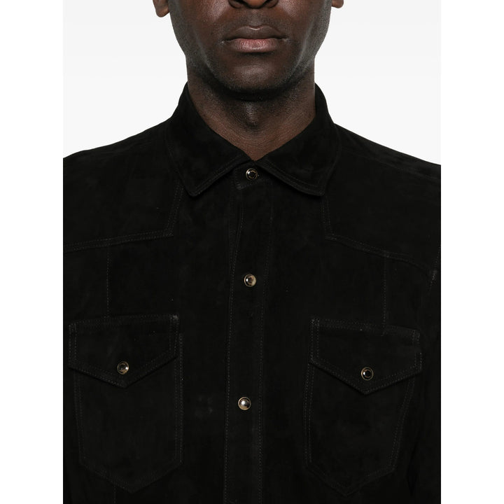 Rifugio Leather Shirts - Black | d2625df61cb6264d4a1bbd30b9ef81b6eaf15663