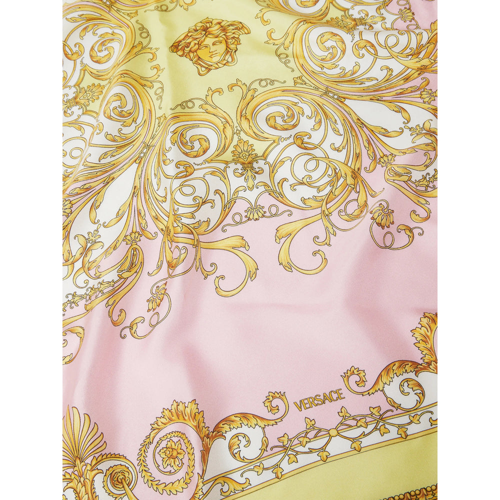 Versace Scarves - Pink, Yellow | 4fc9790b6cfeb42a814d002de6ae108e4c7b6b9b