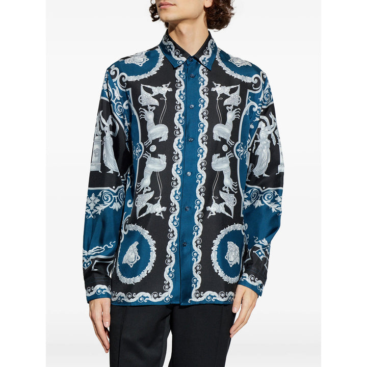 Versace Shirts - Blue, Black | b7bc06a8b6f1ad08e1dbbf7337c4340b864ab315