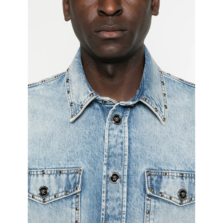 Versace Shirts - Blue | bf1090066d41b4ccfa27e8cc0751f44b89a57c36