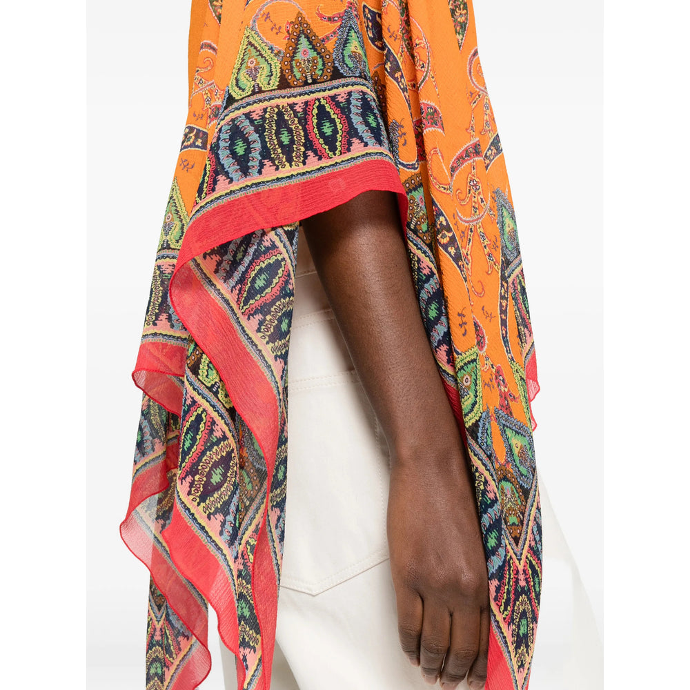 Etro Capes - Orange/Red | 256d417c913e733a16ac776782af8cc06b5caa02