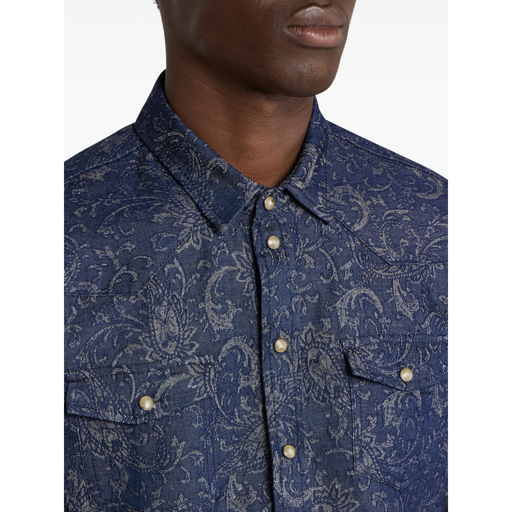 Etro Shirts - Blue, Gray | 18871cfa565cbd3caad191c7e41e4489d3f57481
