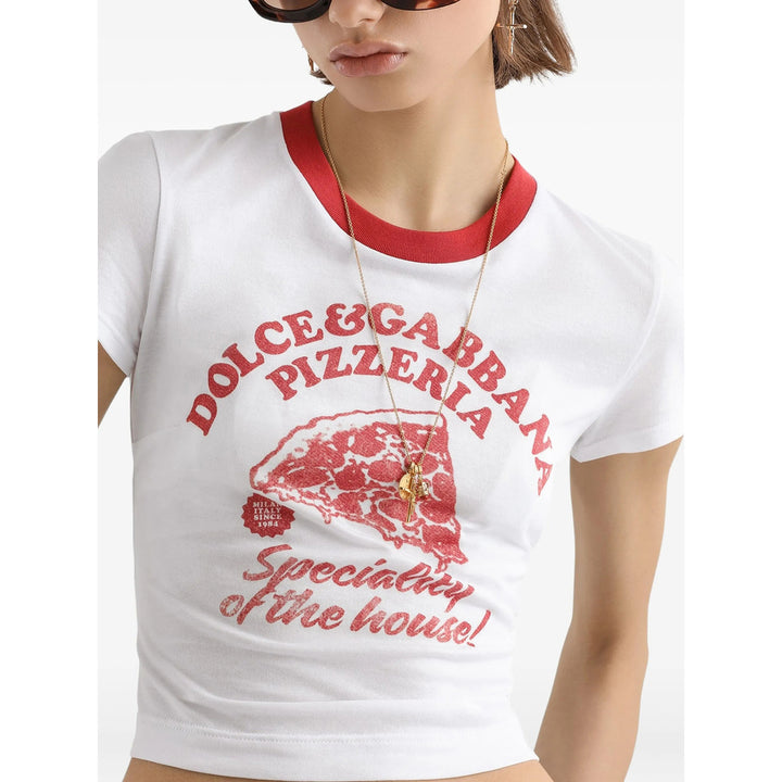 Dolce & Gabbana T Shirts - White, Red | 40927027721ca54f30483f30c72001c8caaee56f