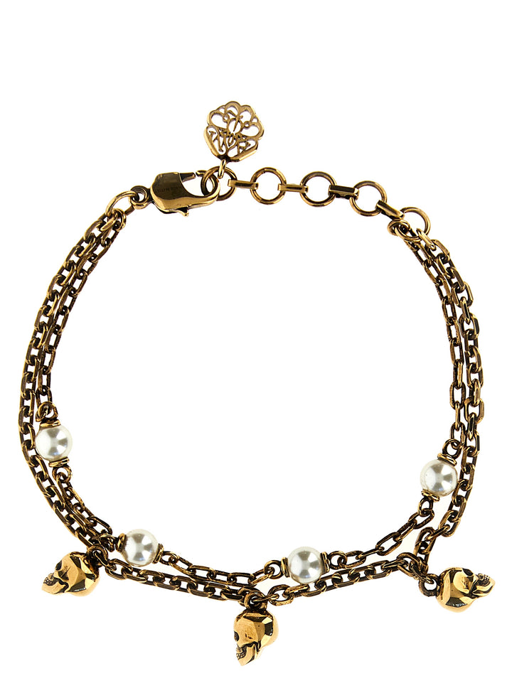 Skull Pearl Jewelry Gold