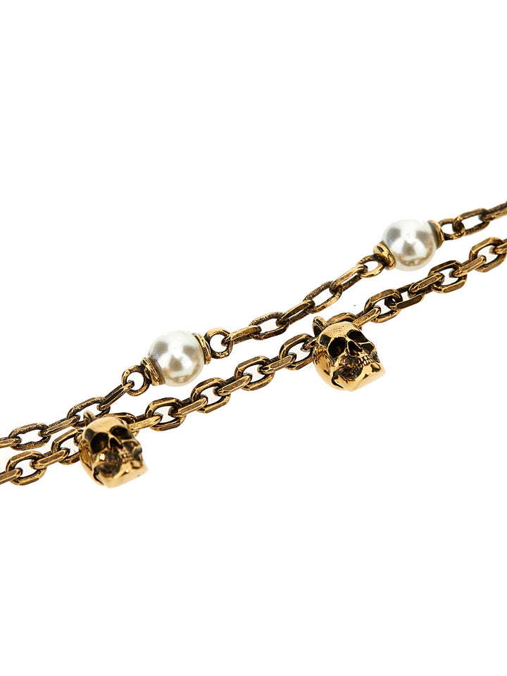 Skull Pearl Jewelry Gold