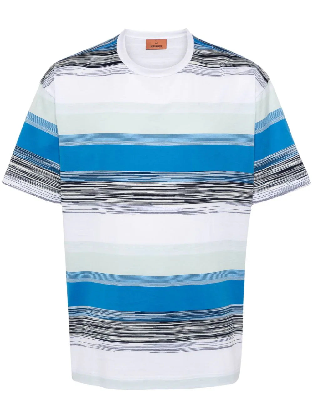 Cotton T-shirt with blaze pattern