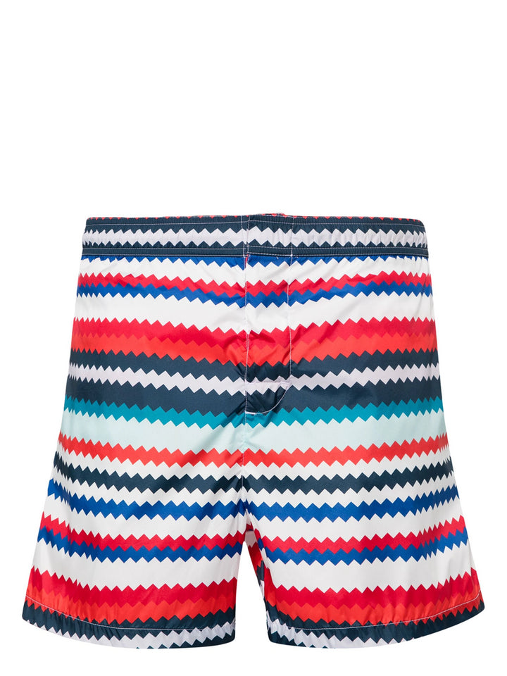 Swimsuit with zigzag print