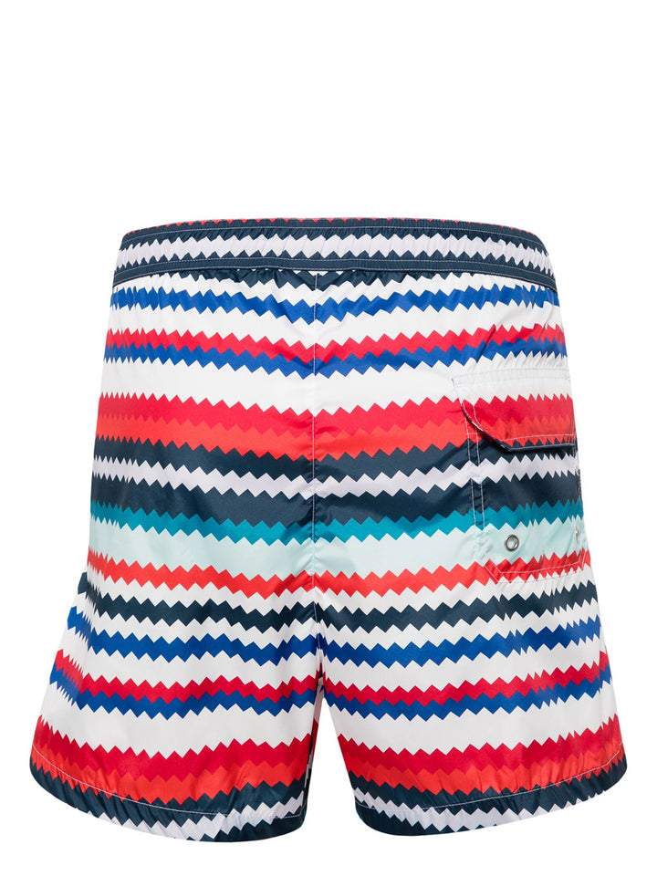 Swimsuit with zigzag print