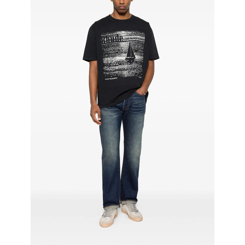 Rhude T Shirts - Black, White | 84f2977937803a39919d13012a7b0452dc94141e
