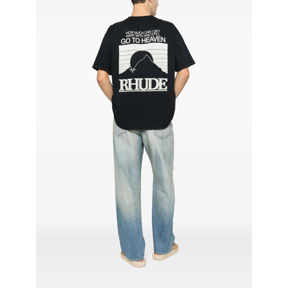 Rhude T Shirts - Black | b22a435bd35cae01ca6a0ee55f7fea9dfc78160b