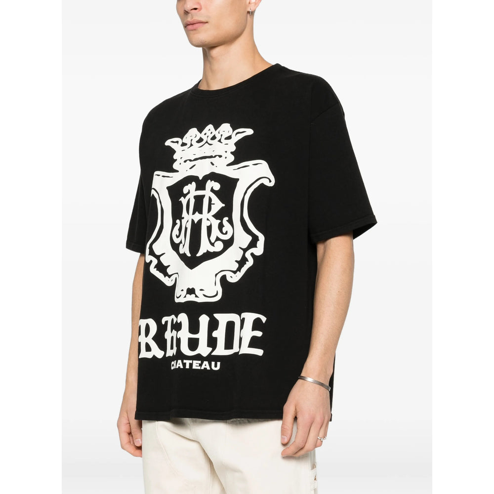 Rhude T Shirts - Black, White | 69975056f5ea3428cc77c2594a7b9c8a7f450e34