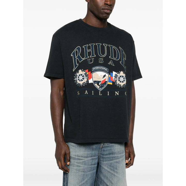 Rhude T Shirts - Black | 5909bdc2e86cb16b0590d4a6edbc24d00126d8cc