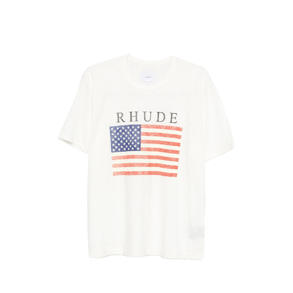 Rhude T Shirts - Neutral, Red | d38375ffd8c1a2e68100142fd7f2e5a62ffff4d3