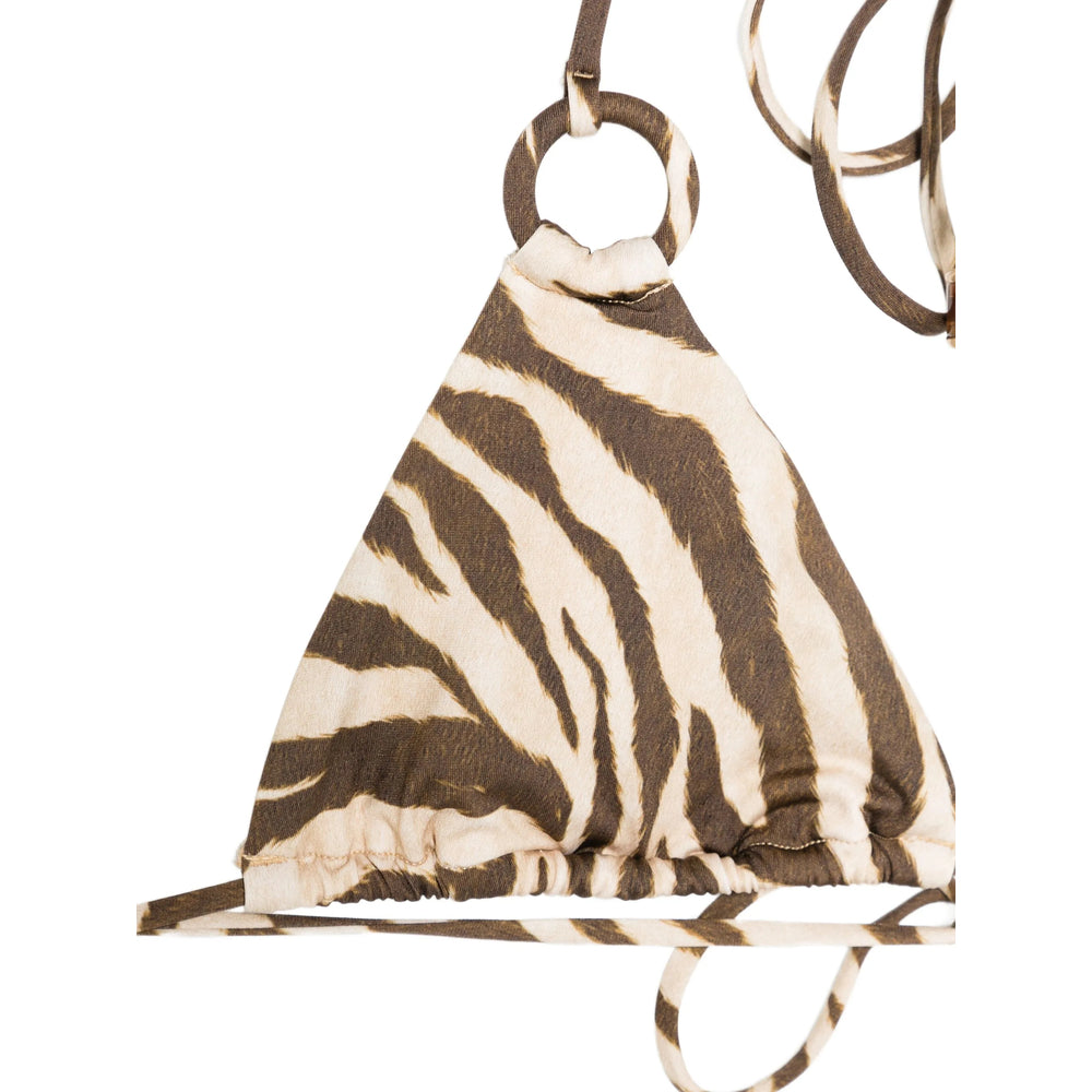 Zimmermann Beachwear - Brown, White | b7cee7f2a0396e95b9e0ec204e555f2276a92c06