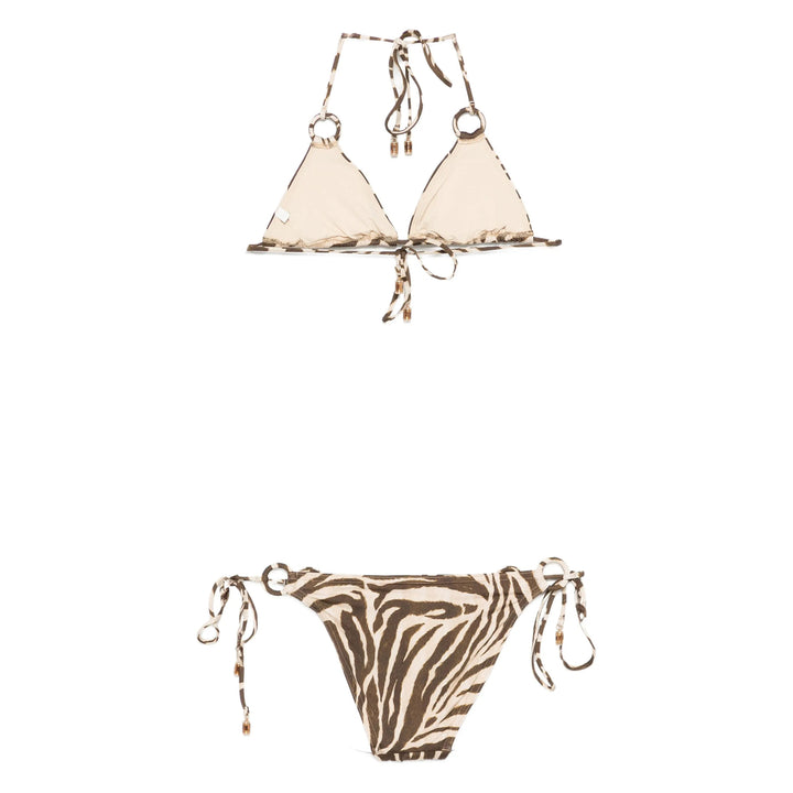 Zimmermann Beachwear - Brown, White | a8a485e717a29b38e4d103ed67a5ced5b9060dee