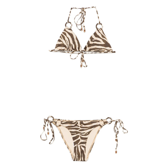 Beachwear Brown, White