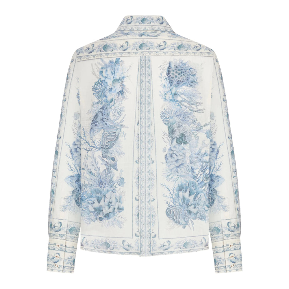 Zimmermann Shirts - White, Blue | 5ec78ff68f9f0b6b40c2f3a3d55f77c4d0570733