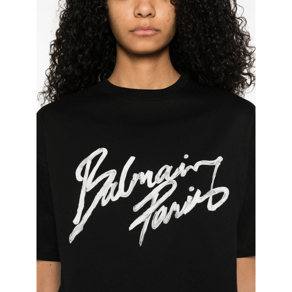 Balmain T Shirts - Black, White | 28e8269c67f569dbd3f24b7bb1ef3438f97aa606
