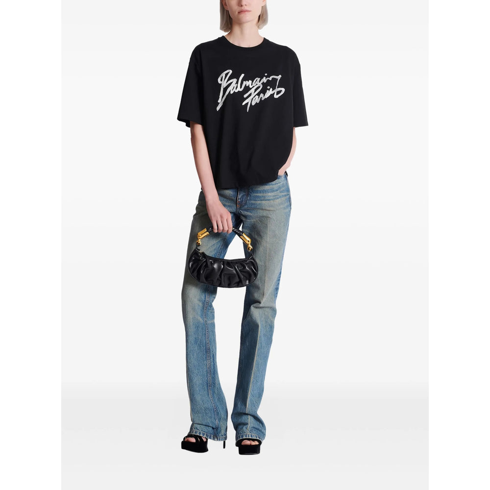 Balmain T Shirts - Black | 4b8bb7591aa1971e1031e99a1e6f478fc0bff728