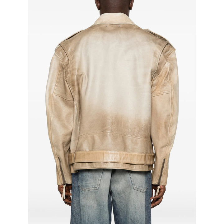 Golden Goose Leather Outerwears - Neutral | 5e443a052d20af19f02f73efeac7f6e5e2c849b9