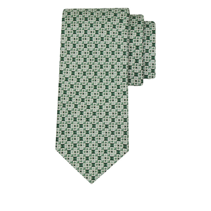 Ferragamo Ties - Green, White | a92b2b7aed87ac23c1418f93f35a60b3dbb60ffd