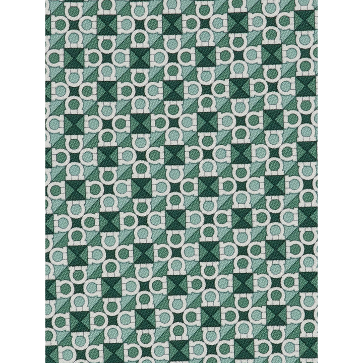 Ferragamo Ties - Green, White | 6965e912312d7416a5e757d0d3719198f85f4c88