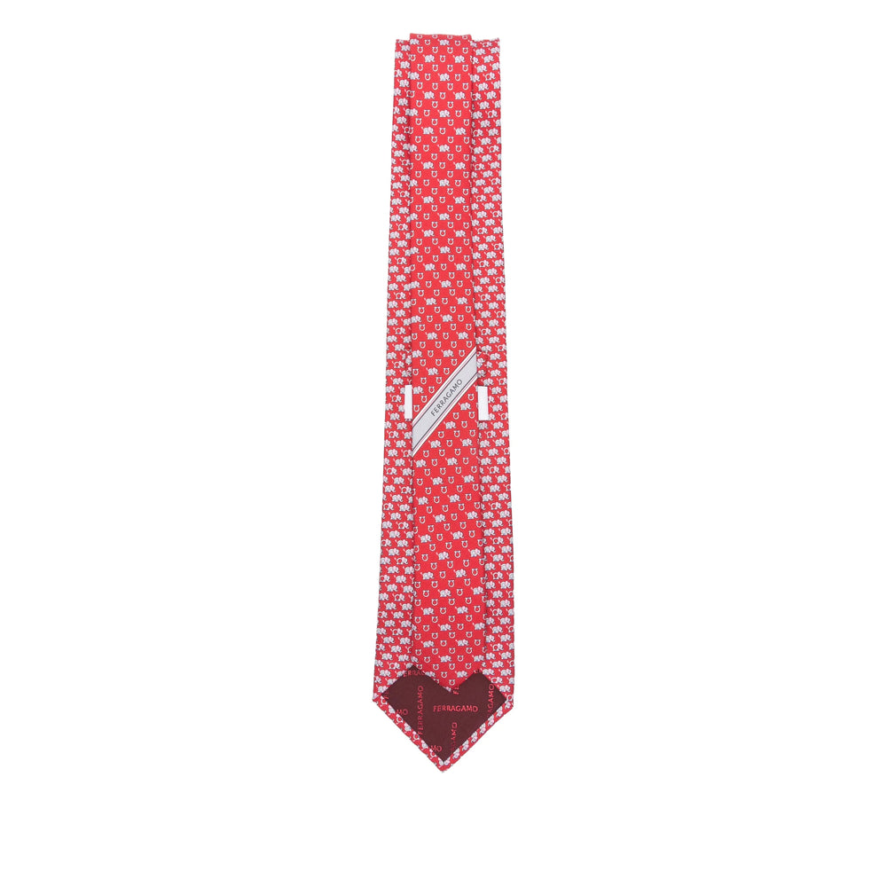 Ferragamo Ties - Red, Gray | 02a7e9ef529223254bfb3c5f66da0b73eb07d17a