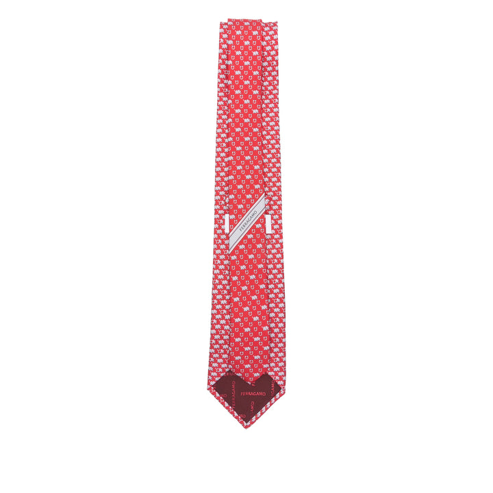 Ferragamo Ties - Red, Gray | 02a7e9ef529223254bfb3c5f66da0b73eb07d17a