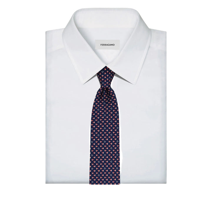 Ferragamo Ties - Blue, Red | f9f1a6812e5008d0f24a3ccda71f4ed43ed52c37