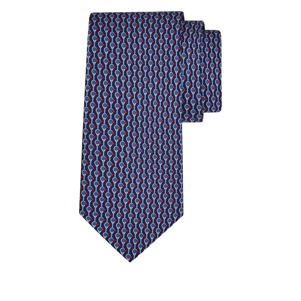 Ferragamo Ties - Blue, Red | b37fa0caf482bb2a126d28e46ec9545beddfd54f
