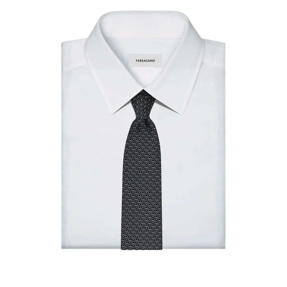 Ferragamo Ties - Blue, Gray | 85681f617f966e7221756573b4af895deb76b395