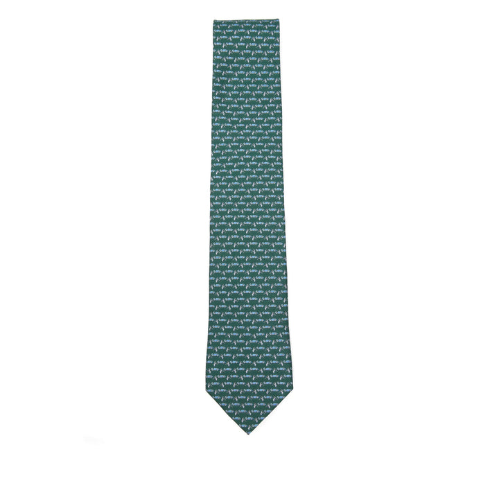 Ferragamo Ties - Blue, Green | 95de04425002bb31bb00c93f9ac0bddbfb8711a9