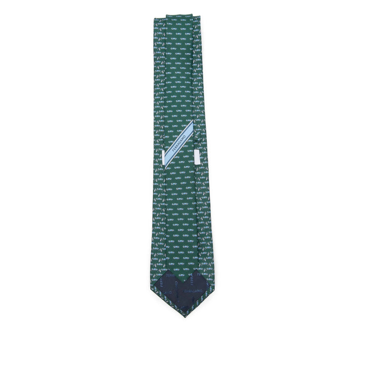 Ferragamo Ties - Blue, Green | 908c541f43932b4be3e32c816736fbe92a1d2d63