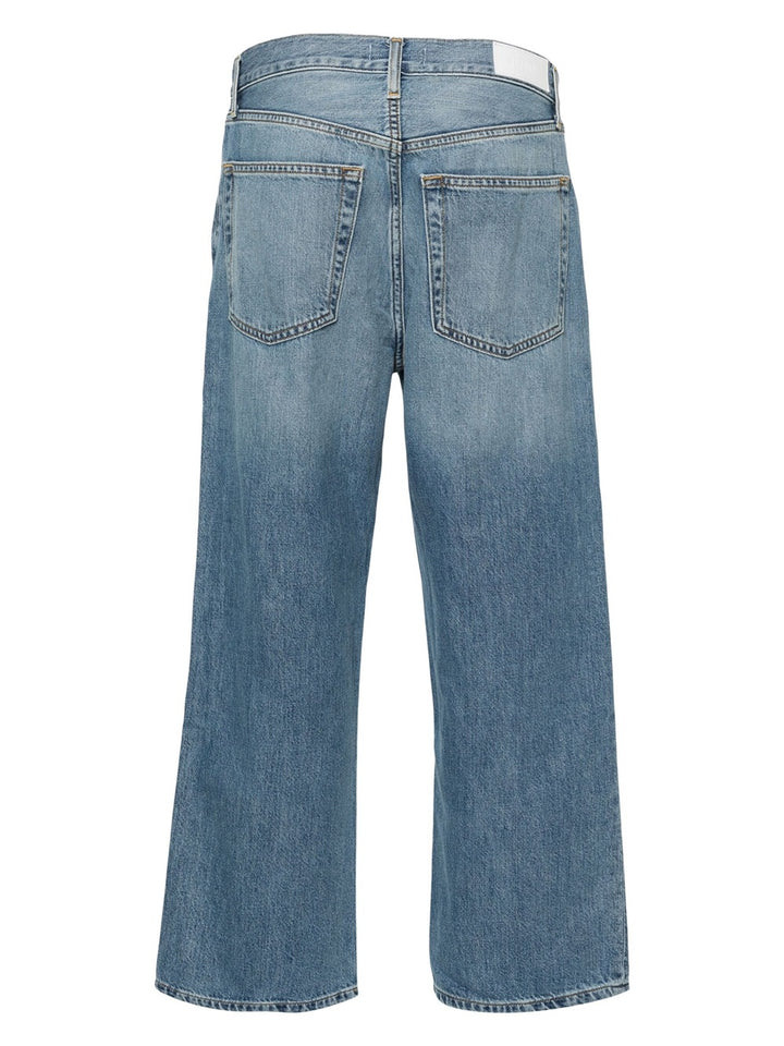 Mid-rise cropped jeans