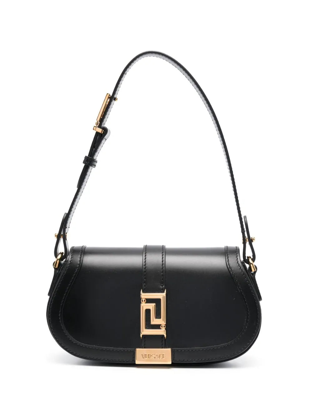 Mini Greca Goddess shoulder bag in leather