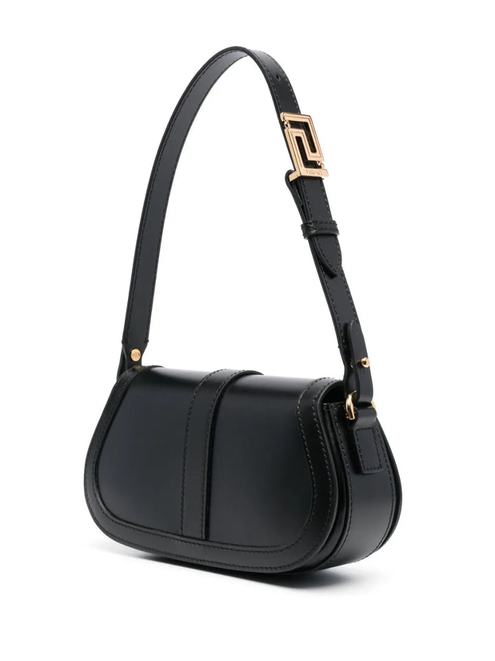 Mini Greca Goddess shoulder bag in leather