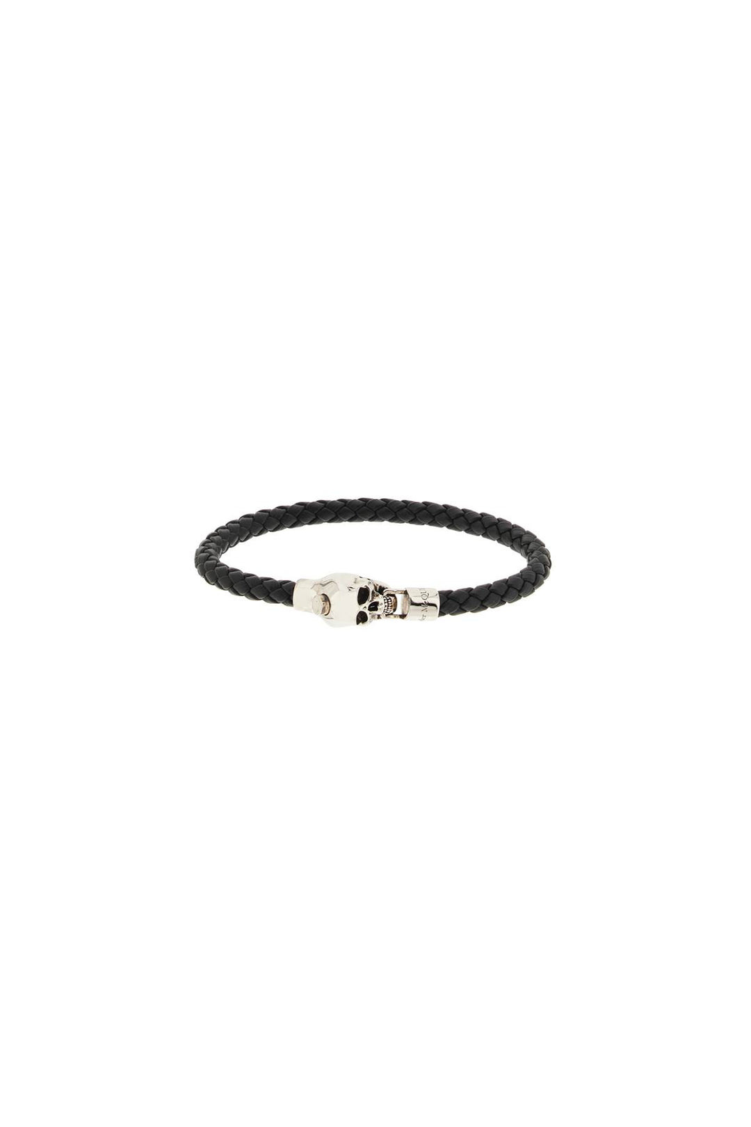 Skull Braided Leather Bracelet