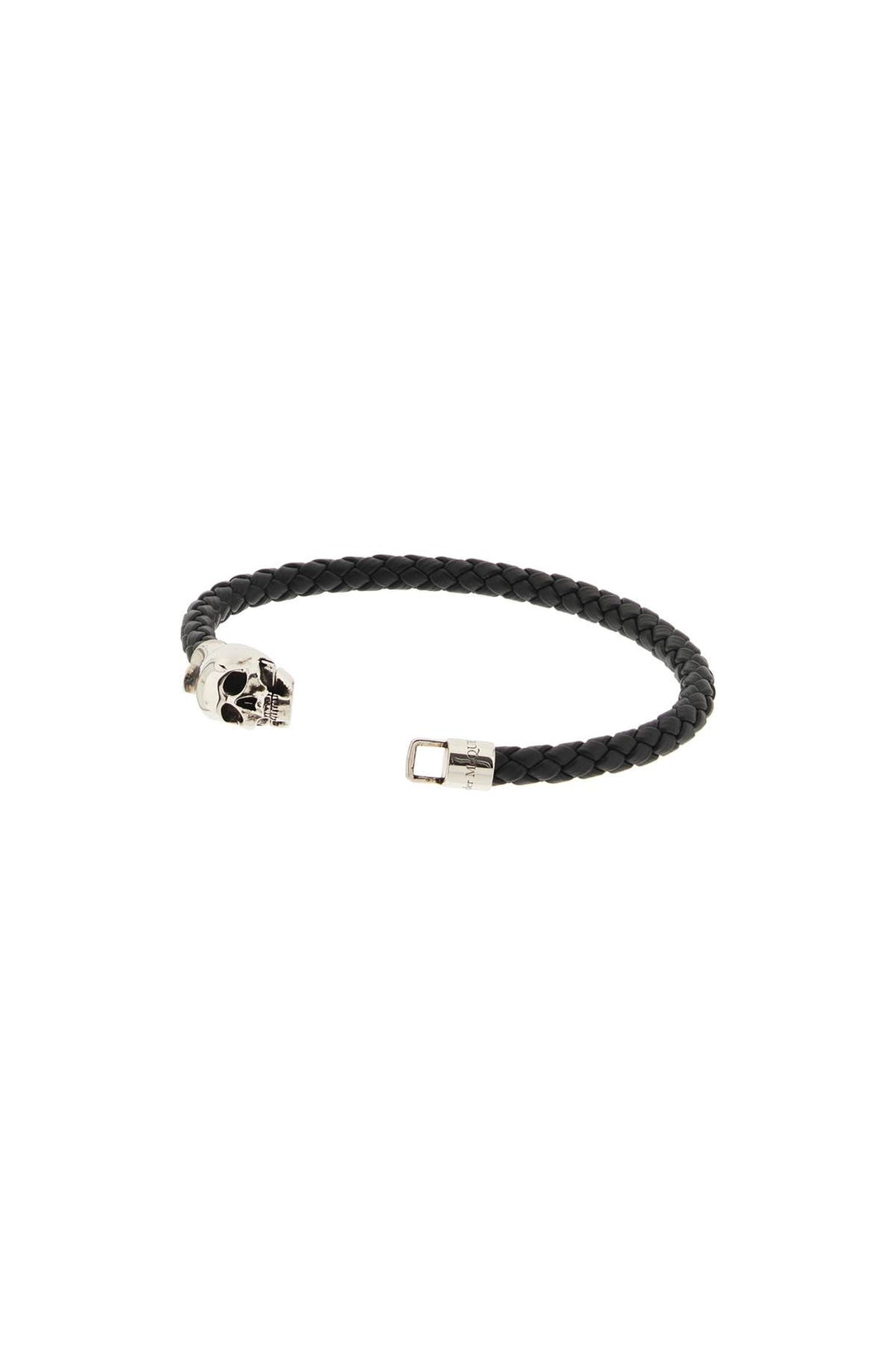 Skull Braided Leather Bracelet