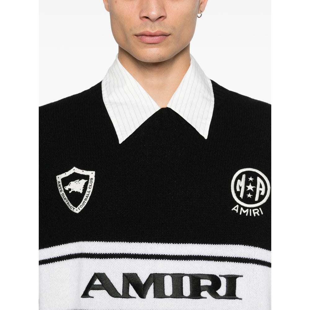 Amiri Sweaters - Black, White | b327af50abac40b86bc1607f15043eb4ad0bad29
