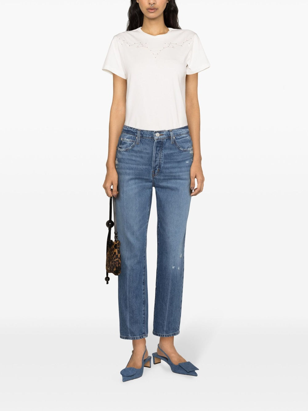 Mid-rise boyfriend jeans by Le Mec